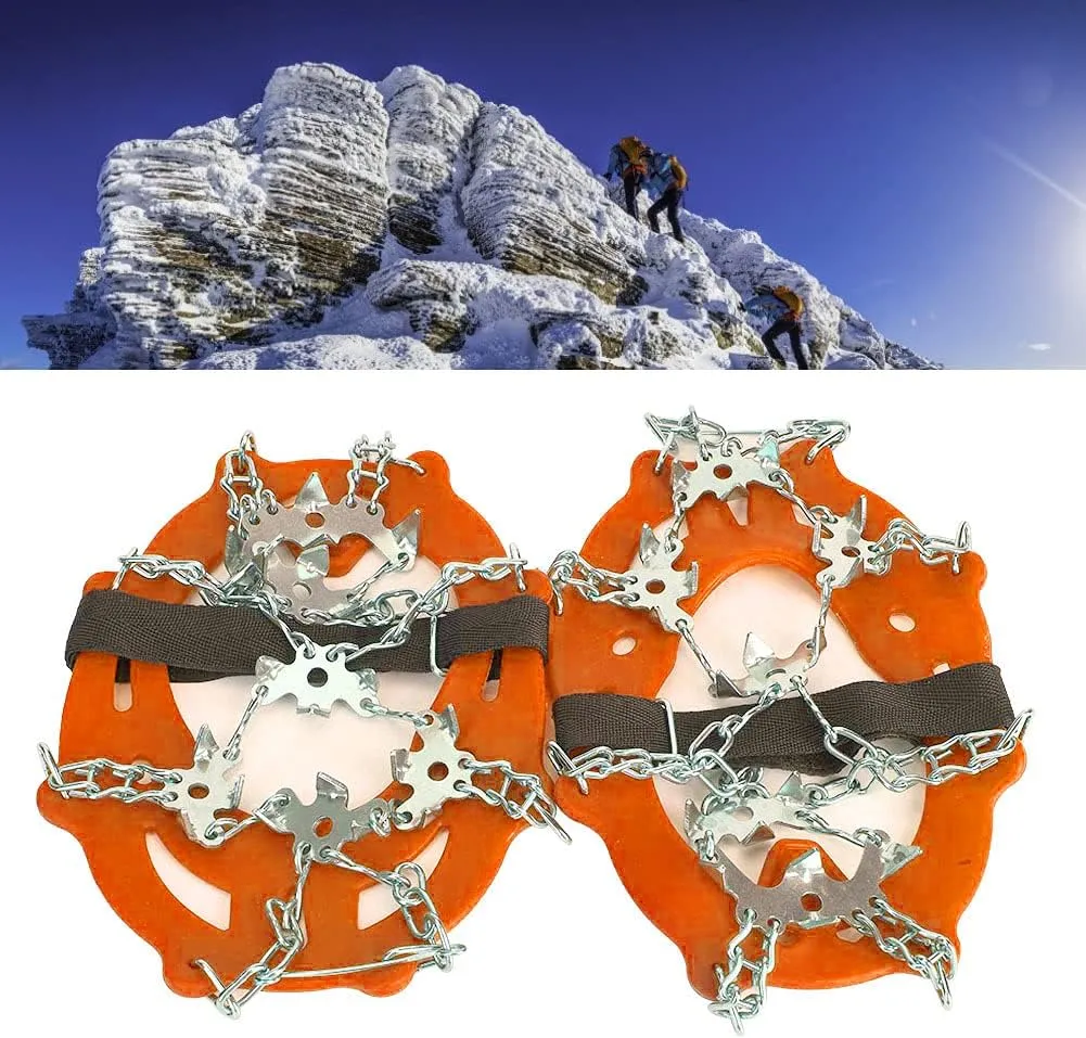 ICE Cleat Shoe Grip Strong Traction Anti Slip CRAMPONS for Hiking Climbing