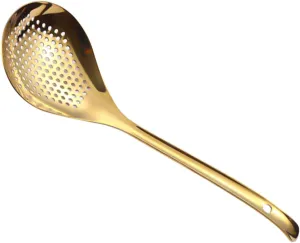 IMIKEYA Dumplings Colander Slotted Straining Spoon Stainless Steel Spoon Kitchen Colander Frying Strainer for Home