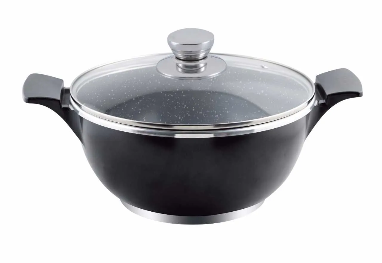 Imperial Collection IM-CAS32AP; Deep saucepan in marble coating