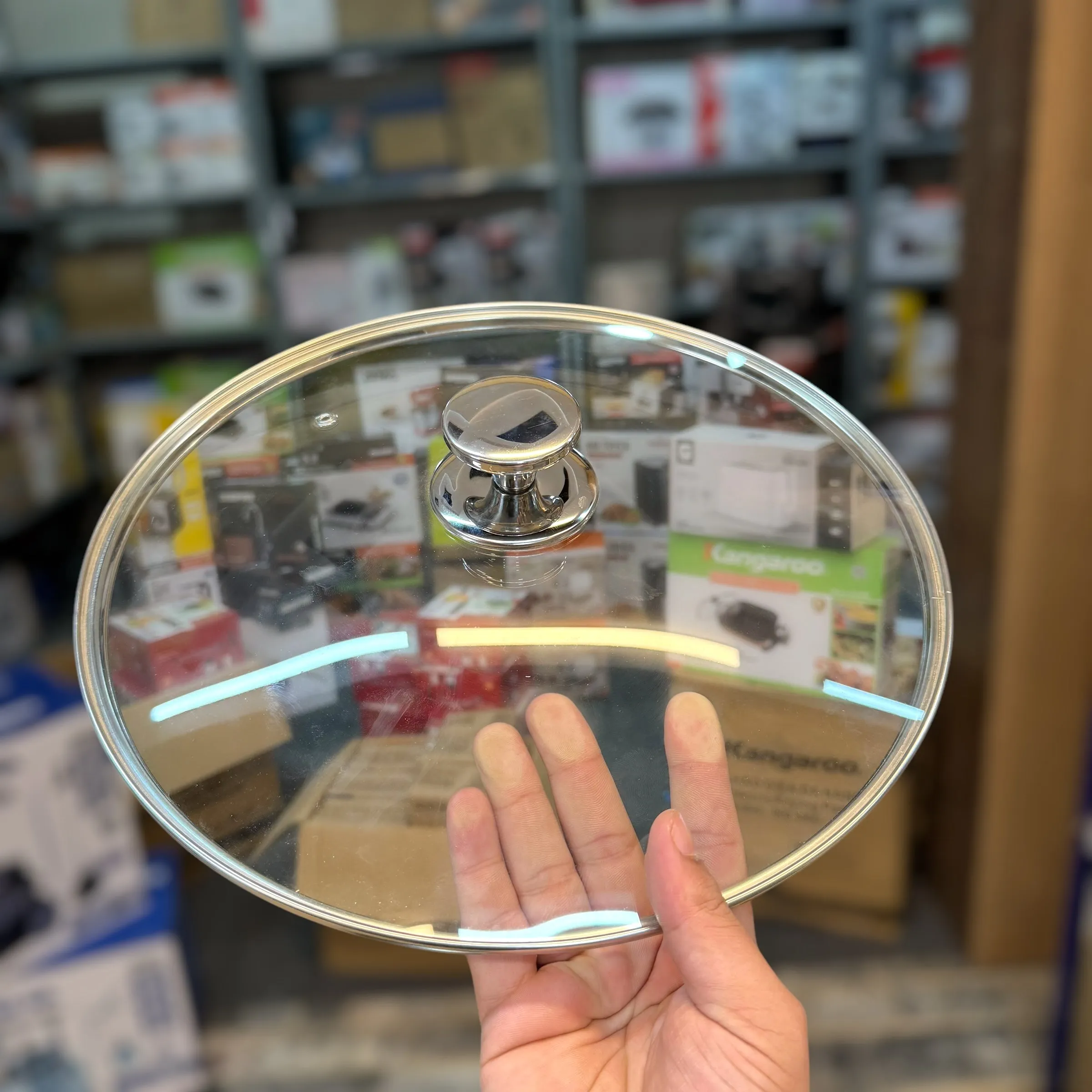 Imported Honeycomb Pan with Glass Lid