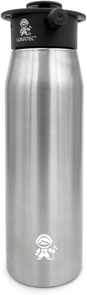 Insulated Hydration Spray Water Bottle - A pressurized personal mister, camp shower and sport water bottle in one easy-to-use BPA free bottle.