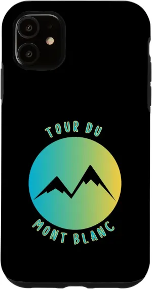 iPhone 11 Tour du Mont Blanc Alps Long Distance Hiking Trail Mountaineering Case