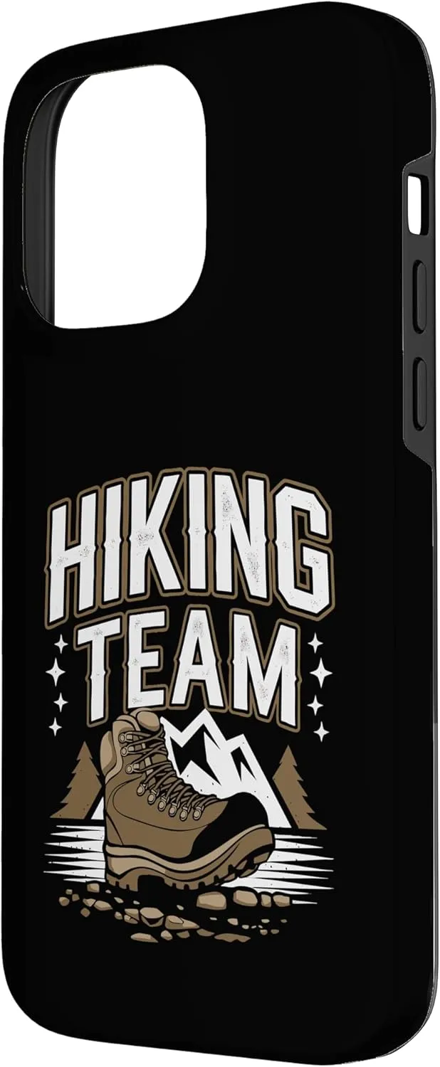 iPhone 14 Pro Max Rustic Hiking Team Outdoor Trekking Boot Backpacking Trip Case