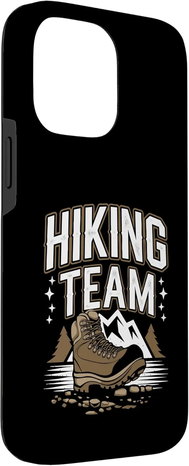 iPhone 14 Pro Max Rustic Hiking Team Outdoor Trekking Boot Backpacking Trip Case