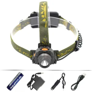 IR Sensor Headlight XPE LED Headlamp Rechargeable Induction Lantern Head Torch Fishing Running Flashlight 18650 Battery Chargers
