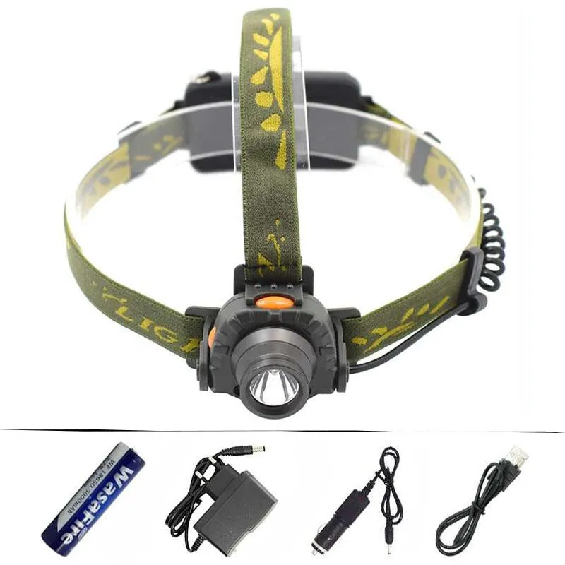 IR Sensor Headlight XPE LED Headlamp Rechargeable Induction Lantern Head Torch Fishing Running Flashlight 18650 Battery Chargers