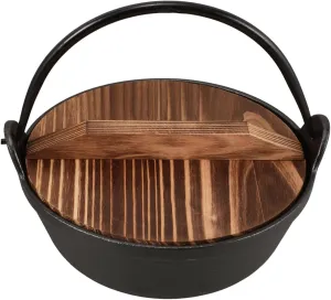 Japanese Camping Cookware Set Cast Iron Saucepan Outdoor Cooking Equipment Camp Fire Cooking