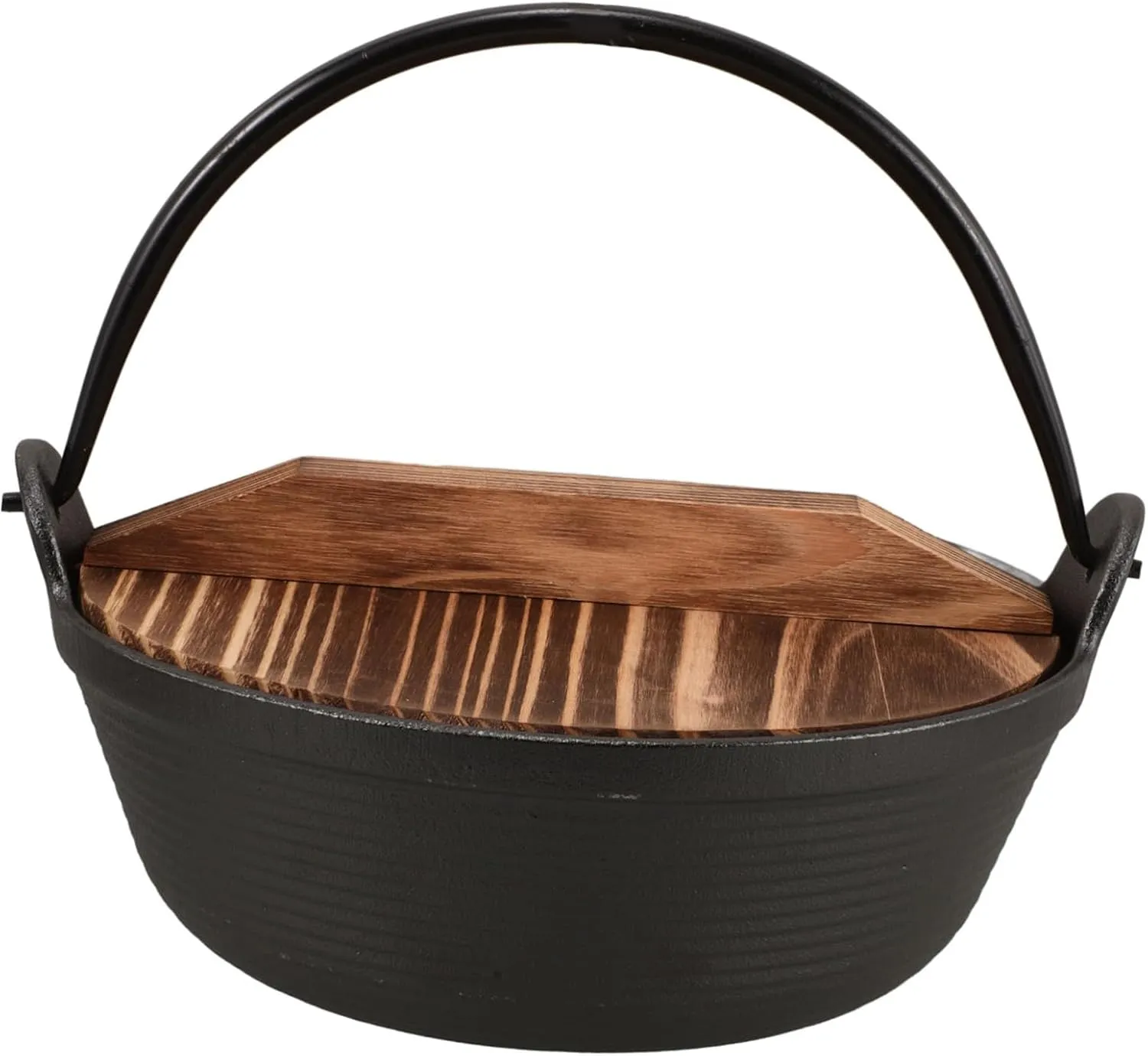 Japanese Style Cast Camping Cooking Equipment Iron Saucepan with Handle Perfect for Outdoor Camping Campfire Cooking