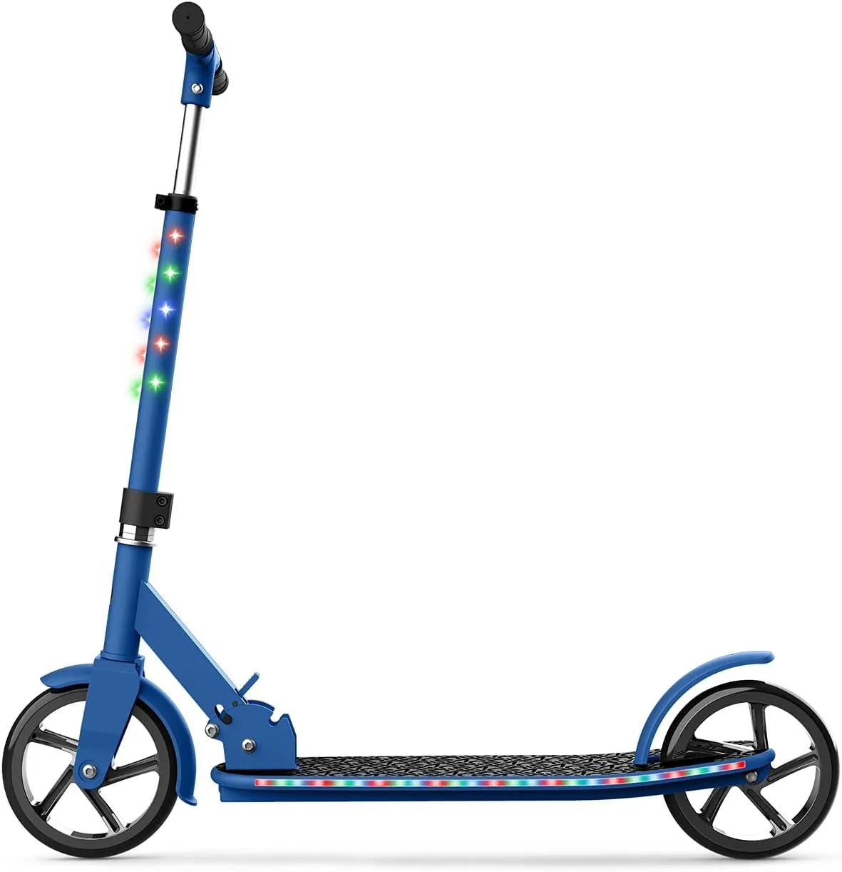 Jetson 2-Wheel Kick Scooter, Sturdy Wide Deck, Height Adjustable Handlebar, Rear Brake, Easy-Folding Mechanism, 8 inch wheels