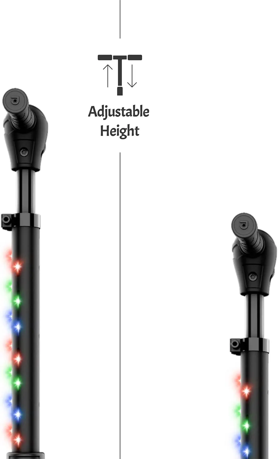 Jetson 3-Wheel Light-Up Kick Scooter, Lights on Stem & Wheels, Height Adjustable Handlebar, Rear Brake, Foldable, Ages 3 