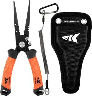 KastKing Speed Demon Pro Fishing Pliers, 420 Stainless Steel, Fishing Tools, Saltwater Resistant Fishing Gear, Tungsten Carbide Cutters, Corrosion Resistant Coating, SuperPolymer Grip Handles