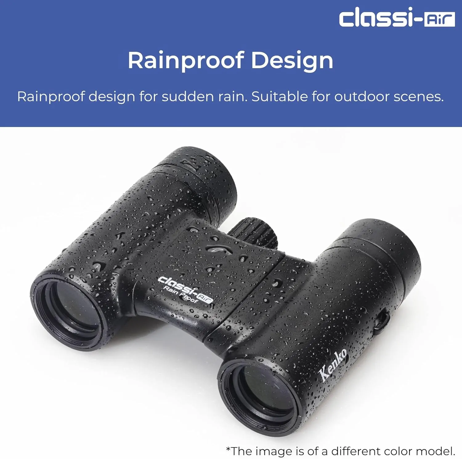 Kenko Binocular Classi-Air 8x21 DH, Roof Prism, Lightweight, Foldable & Compact Design, Multi-Coating, Blue 021378