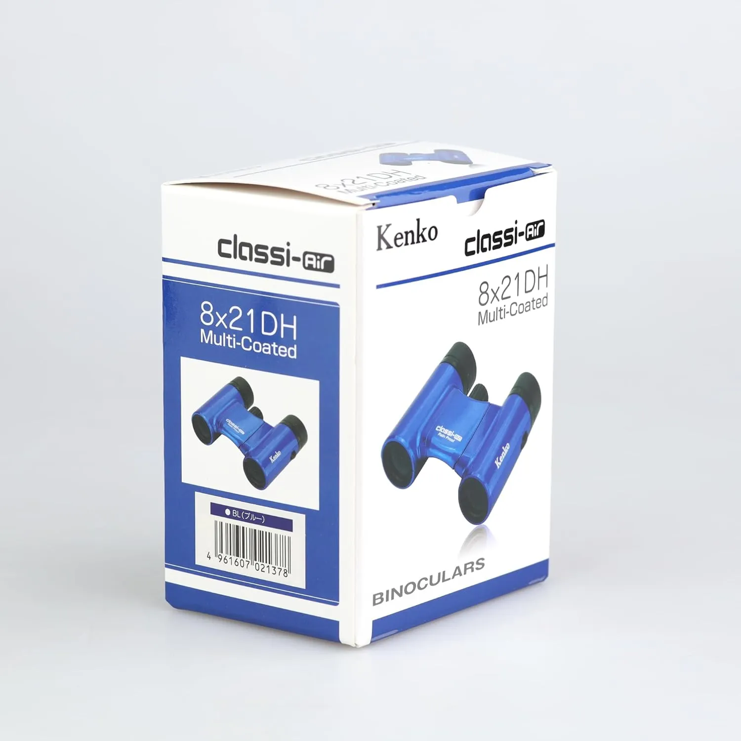 Kenko Binocular Classi-Air 8x21 DH, Roof Prism, Lightweight, Foldable & Compact Design, Multi-Coating, Blue 021378