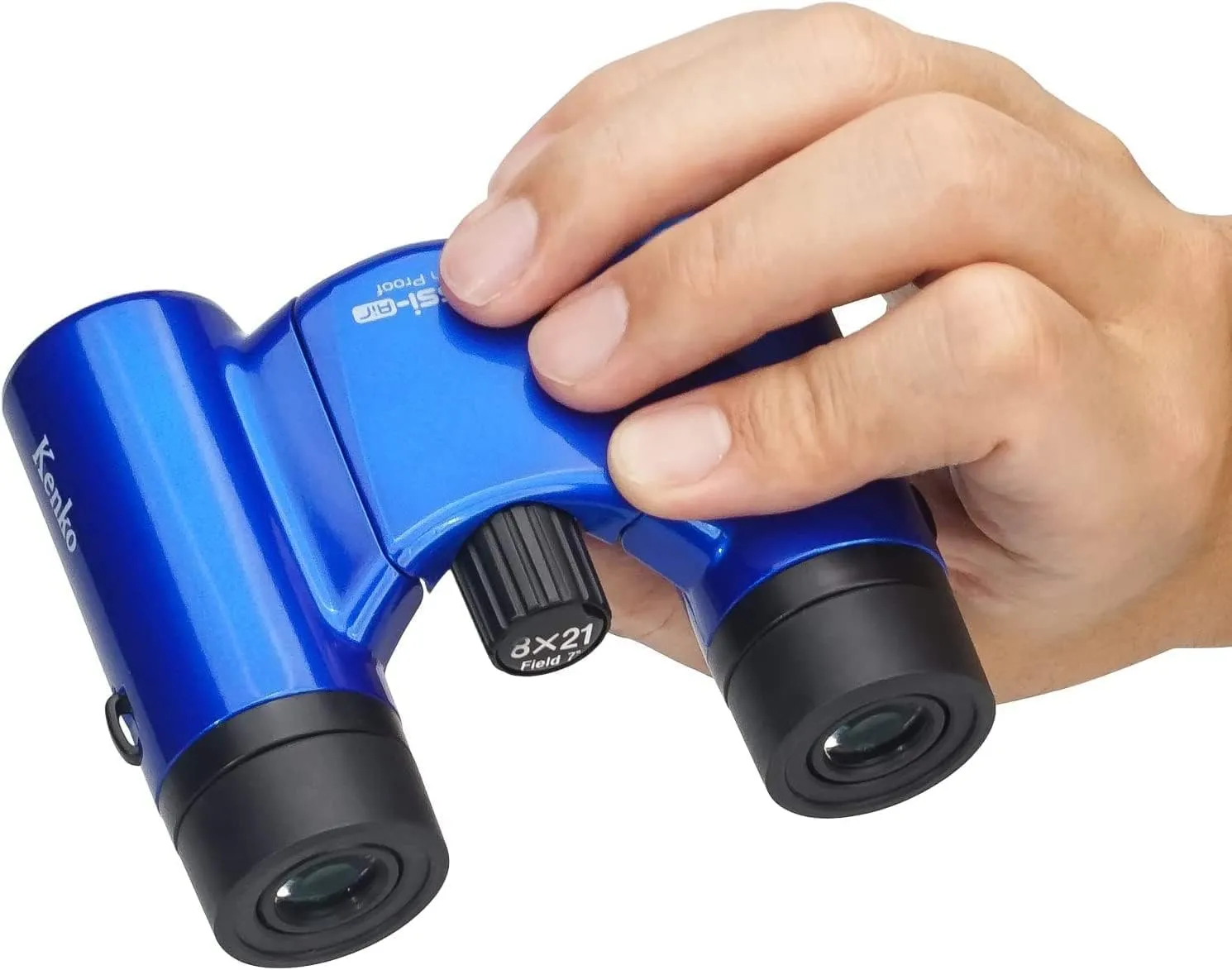 Kenko Binocular Classi-Air 8x21 DH, Roof Prism, Lightweight, Foldable & Compact Design, Multi-Coating, Blue 021378