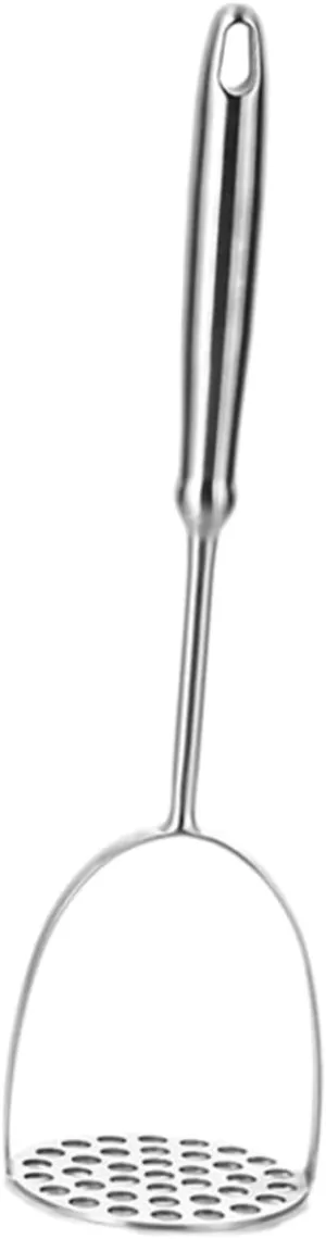 KICHOUSE Manual Potato Masher Stainless Steel Design Fruit Vegetable Masher for Mashed Potatoes Healthy Kitchen Gadget