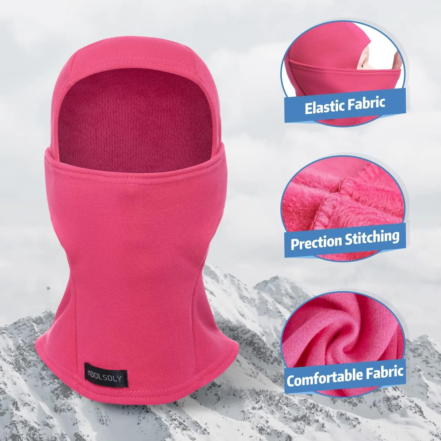 Kids Balaclava Face Mask, Winter Hat Face Warmer for Cold Weather Ski Mask for Boys Girls
