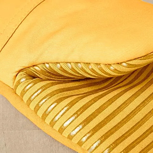 KitchenAid Beacon Two-Tone Non-Slip Oven Mitt and Pot Holder Set, Majestic Yellow, 5 Piece