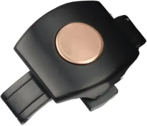 KLVN Black rose gold Stainless steel clasp Watch band butterfly Folding Buckle Suitable for Franck Muller strap Series Watchband clasp
