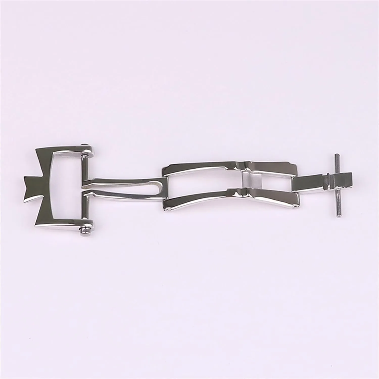 KLVN For Vacheron Constantin Watch Accessories Leather Strap Buckle 316L Stainless Steel Folding Double Press Butterfly Buckle 18mm