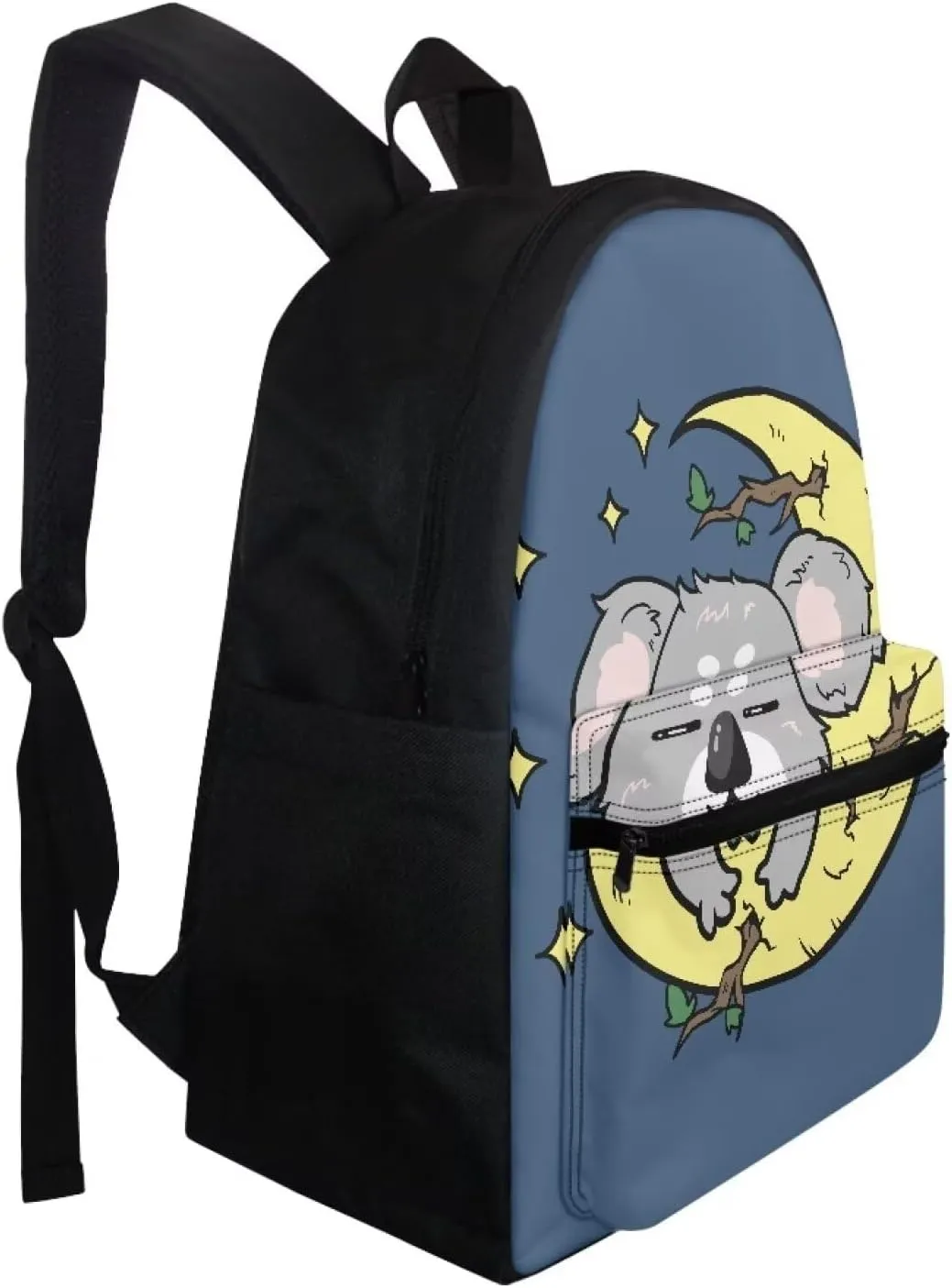 Koalas School Backpack Set for Boys 8-12 Soccer Kids Backpack Lightweight Casual Rucksack with Portable Foldable Lunch Bag Mini Pencil Case Set