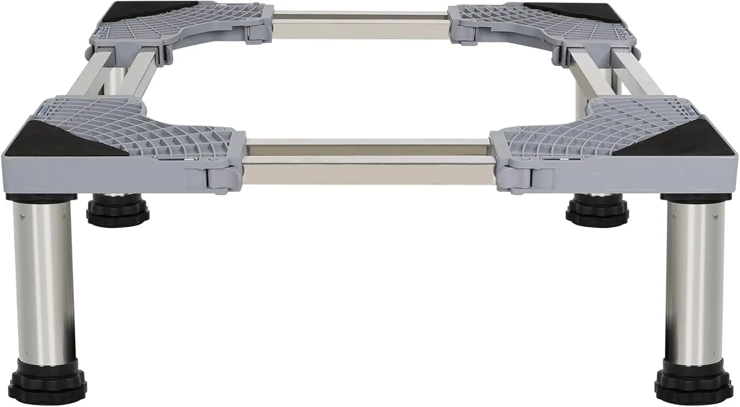 Kokorona Washing Machine Stand Mini Fridge Stand with 4 Strong Feet (9-10.2in High, Dual-Tube), Adjustable Refrigerator Base Multi-Functional Washer Dryer Pedestals, Max Load 440LBS