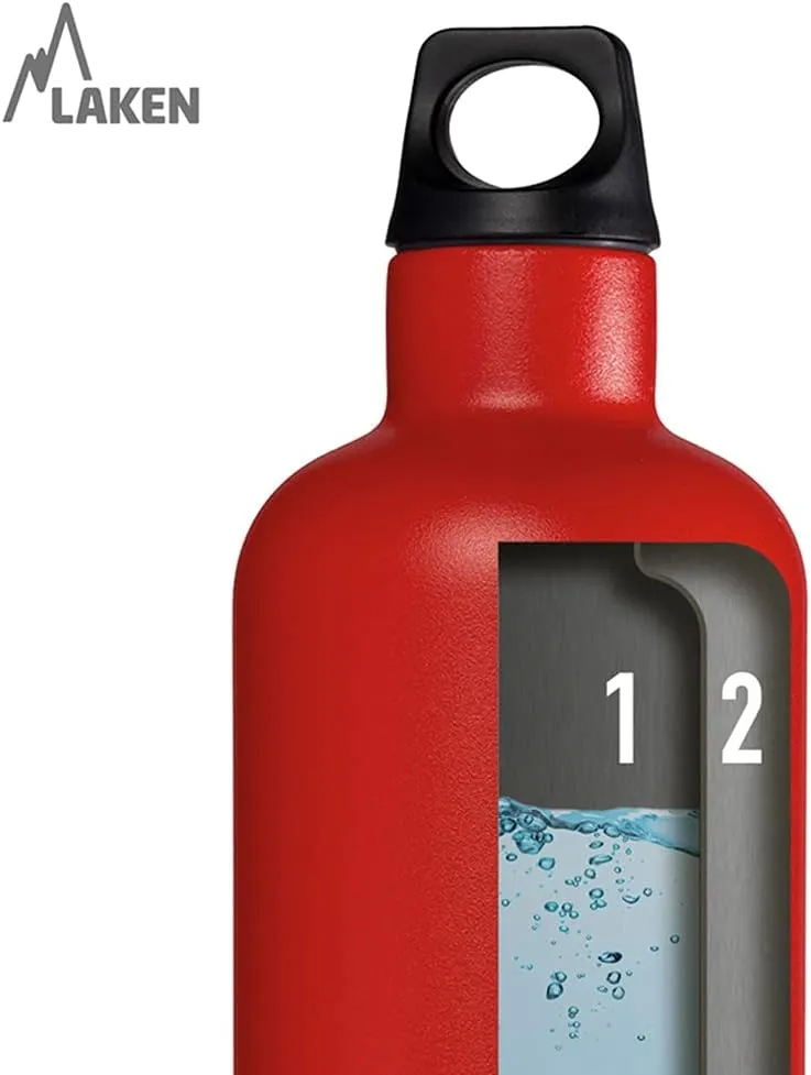 Laken Thermo Futura Vacuum Insulated Stainless Steel Water Bottle Narrow Mouth 12-25oz