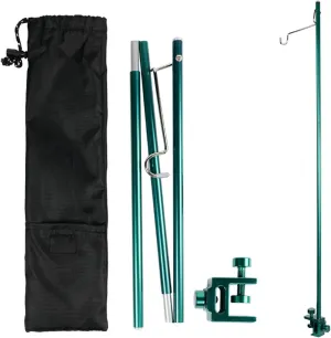 Lantern Stand Camping Light Pole 35.6in Clip On Foldable Lantern Stand for Camping Table with Hook Aluminium Alloy Rust Resistant Lantern Holders for Outside