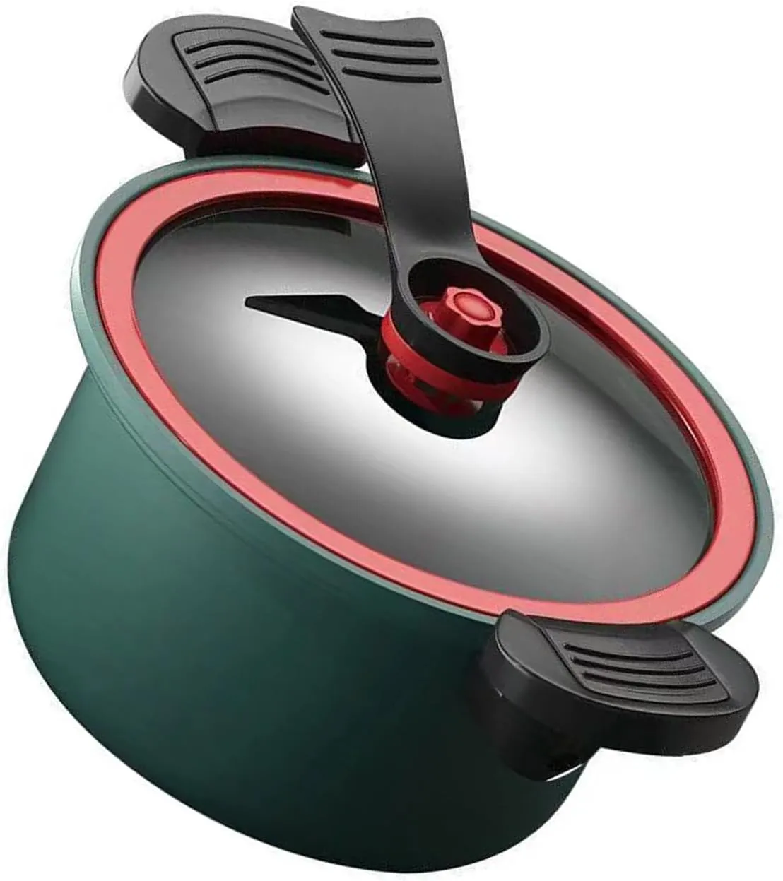 Large Pressure Cookware Even Heat Distribution Cooking Pots For Soup And Rice Nonstick Outdoor Camping Cookpot