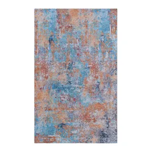 Layla 9' x 12' Multi Color Machine Washable Low-Pile, Non-Slip, Non-Shedding, Foldable, Kid & Pet Friendly Area Rug