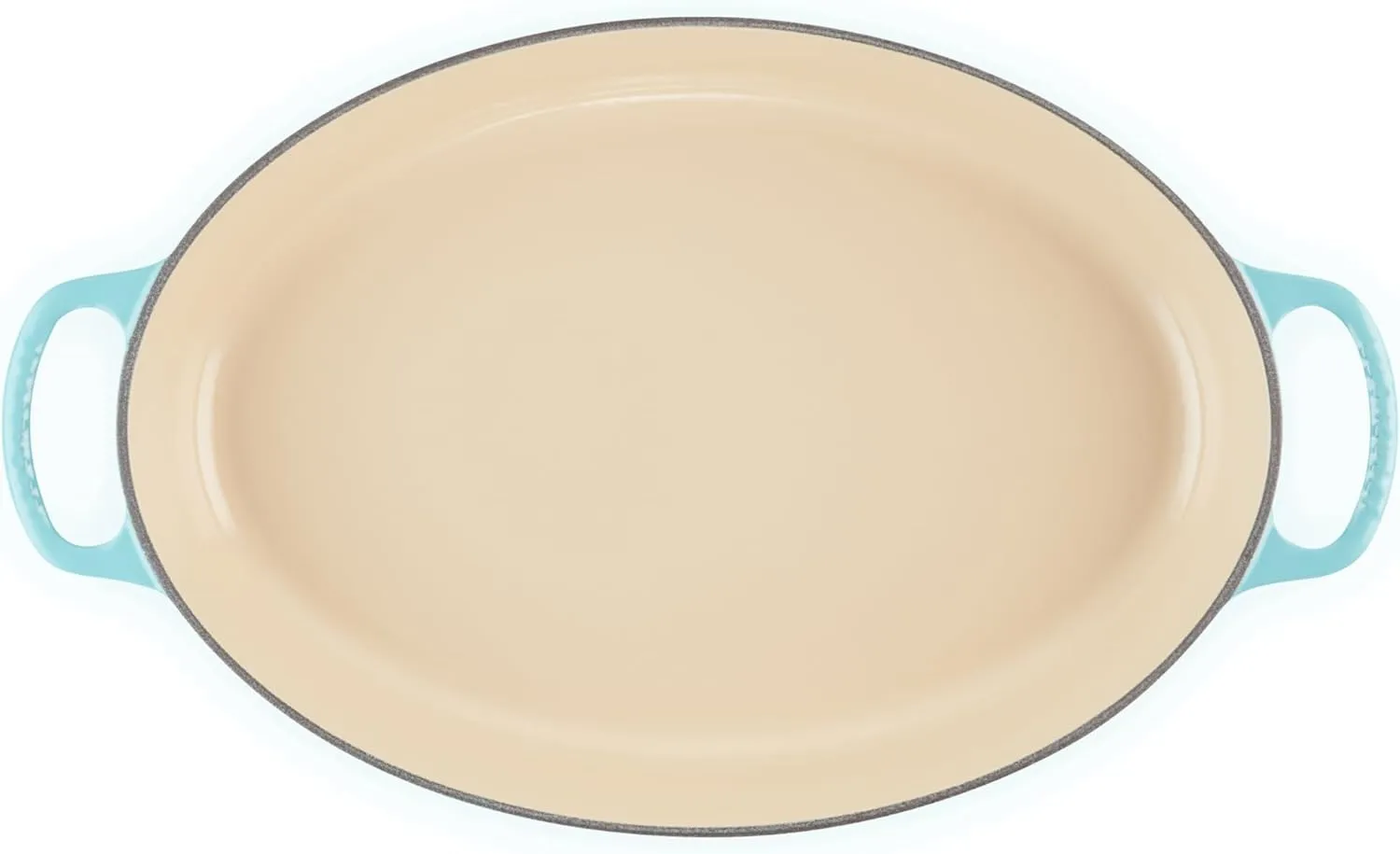 Le Creuset Enamel Cast Iron Signature Oval Baker, 3 quart, Caribbean