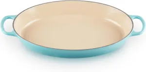 Le Creuset Enamel Cast Iron Signature Oval Baker, 3 quart, Caribbean