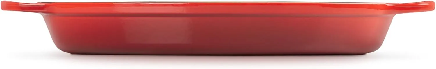 Le Creuset Enamel Cast Iron Signature Oval Baker, 3 quart, Cerise