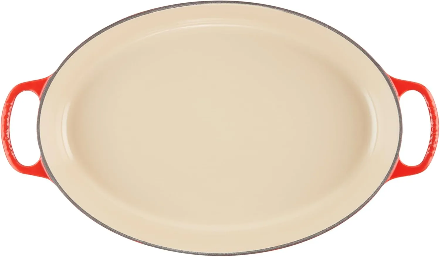 Le Creuset Enamel Cast Iron Signature Oval Baker, 3 quart, Cerise