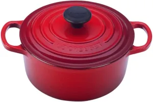 Le Creuset Enameled Cast Iron Signature Round Dutch Oven, 2 qt., Cerise