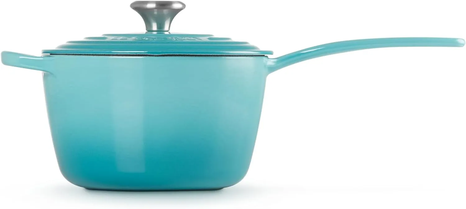Le Creuset Enameled Cast Iron Signature Saucepan, 2.25 qt., Caribbean