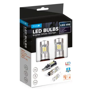LED BULBS H16 21 LED`S 12V/10.5W BASE PGJ19-3 CANBUS (PAIR)