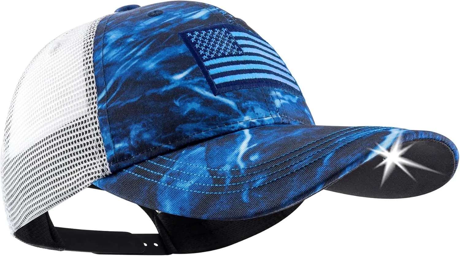 LED Hat Light - POWERCAP Baseball Cap with Light Built in - LED Cap Visor Light with Bright Headlight and IPX4 Rating