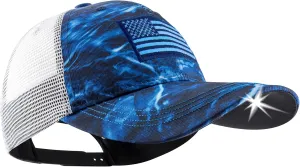 LED Hat Light - POWERCAP Baseball Cap with Light Built in - LED Cap Visor Light with Bright Headlight and IPX4 Rating