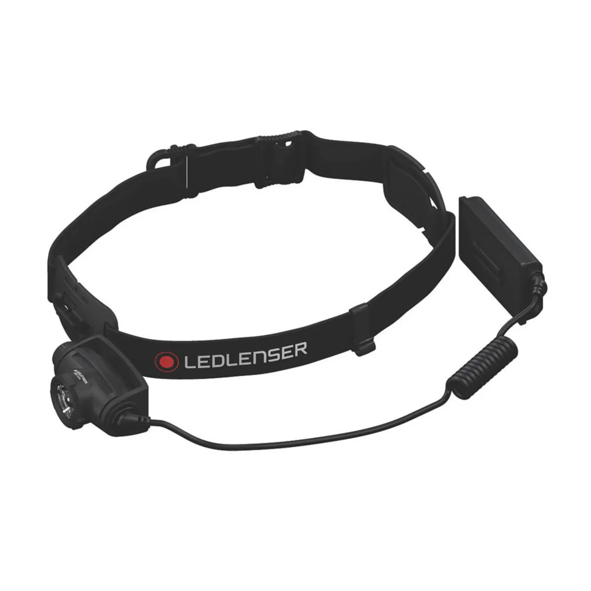 LED Head Torch Rechargeable Black Dimmable 500lm Compact Headlamp Adjustable
