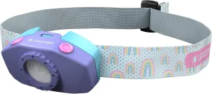 Ledlens 502538 Kids LED Headlight, Purple, Battery Operated, Up to 40 Lumens, Genuine Japanese Product