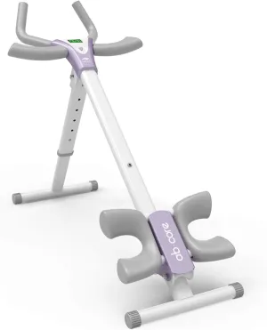 leikefitness Height Adjustable Ab Trainer Abdominal Whole Body Workout Machine Waist Cruncher Core Toner Leg Thighs Buttocks Shaper with LCD Monitor AB9380