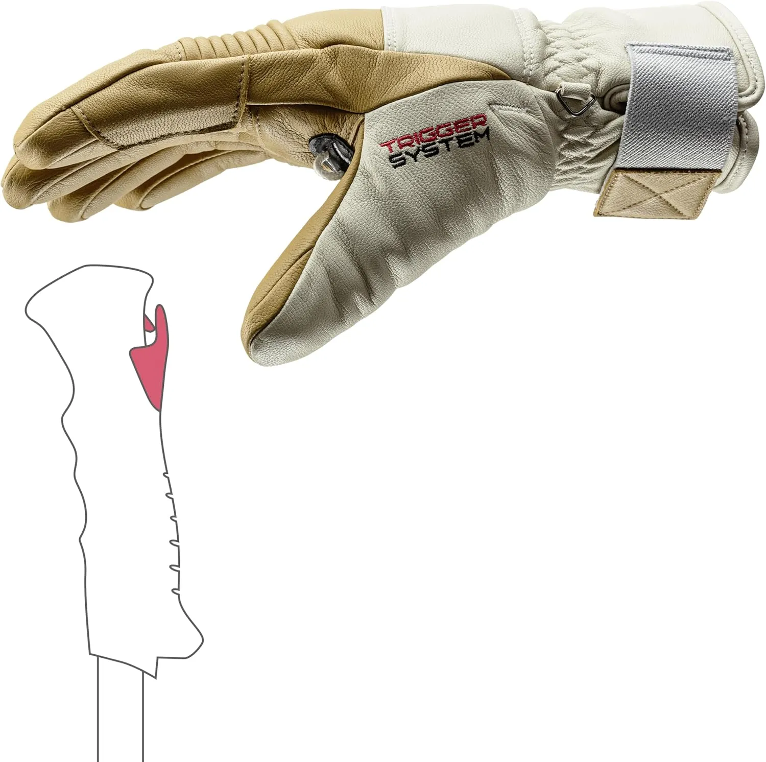 LEKI Rubic 3D Primaloft Insulated Water-Resistant Gloves for Skiing, Snowboarding, & Cold Weather