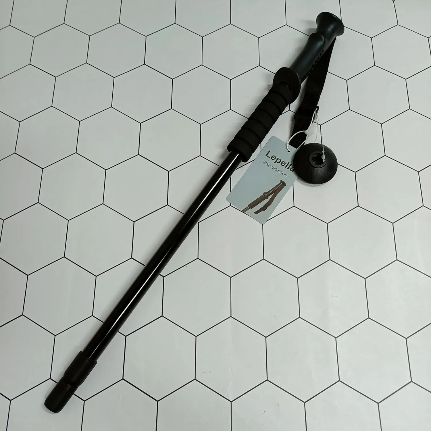 Lepella Telescopic Trekking Walking Sticks, Anti-Shock, Quick Lock, Ultralight, 54 in. Max Length