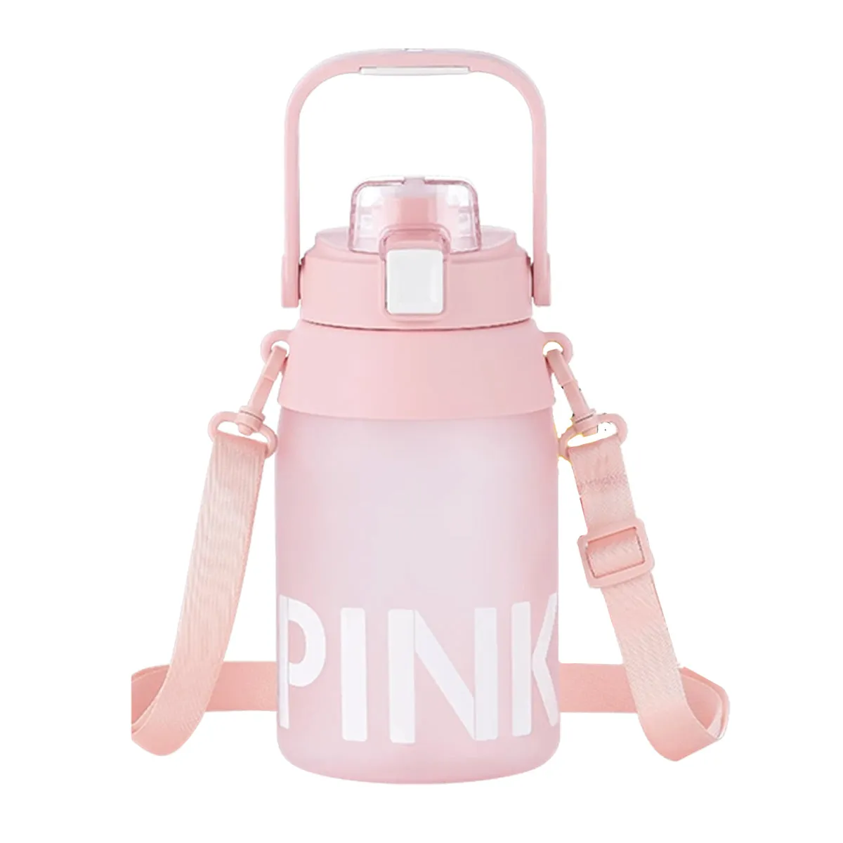 Lifease Large Capacity Cup, Safe Tritan Material, Peach Pink, 1.4L