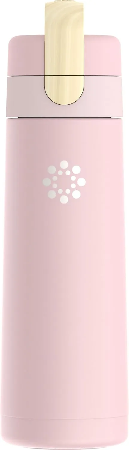 Lifefactory 20oz Stainless Steel Hydration Bottle with Spout Cap - Desert Rose