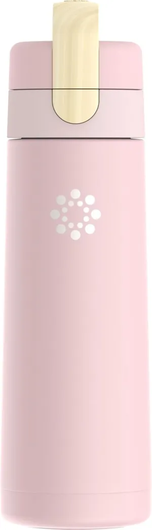 Lifefactory 20oz Stainless Steel Hydration Bottle with Spout Cap - Desert Rose