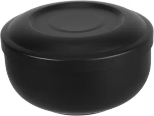 LIFKOME Stainless Steel Shaving Bowl with Lid Elegant Metal Soap Bowl for Wet Shaving Moisture Retention Efficient Brush Holder for Home Travel Grooming