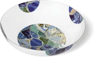 Lipper International Seascape Enamel & Stainless Steel Large Bowl 12”, Multi color