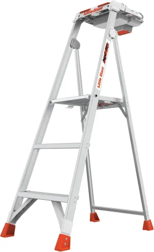 Little Giant Paint Pro Step Ladder for Painting, Lightweight 5 Ft Ladder with Tool Storage Top Cap Aircraft-Grade Aluminum, Heavy Duty Type IAA Ladder 375 Lbs. Capacity 9-Ft Max Reach