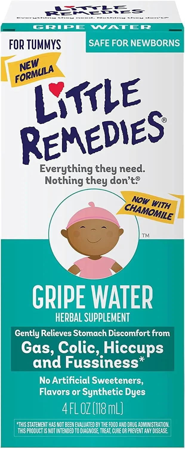 Little Remedies Fast Acting Gripe Water | 6 Pack | Plus 1 Bottle | 4 FL OZ Each